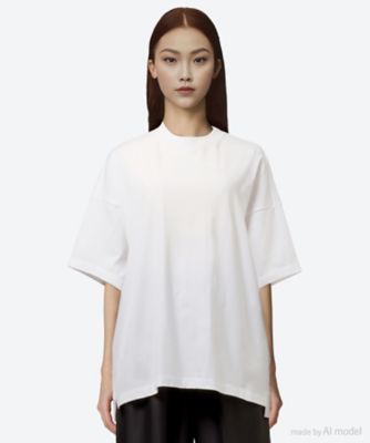 ＜BLAMINK (Women)＞コットンクルーネックオーバースリーブＴシャツ　７９１７－２９９－００２６