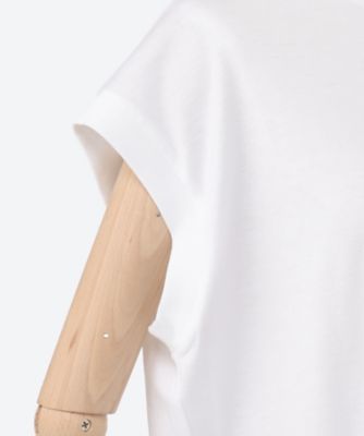 コットンクルーネック刺繍ノースリーブＴシャツ　７９１７－２２２－００１１
