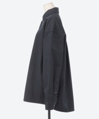 Tシャツ・カットソー STUDIO NICHOLSON BUTTON DOWN SHIRT (RUSKIN SNM 1152 PARCEL) Ruskin Technical Twill Shirt in Parcel | Oversized Shirt