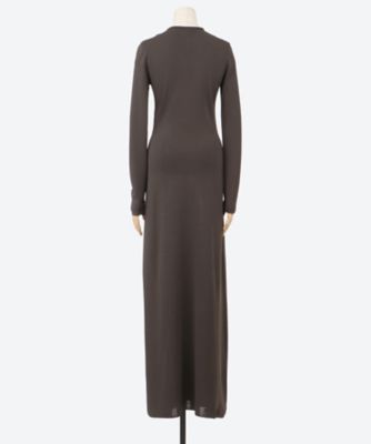 ワンピース　ＳＣＵＤＤＥＲ　ＫＮＩＴＴＥＤ　ＬＯＮＧ　ＳＬＥＥＶＥ　ＤＲＥＳＳ　ＦＦ００３２６―ＫＮ２５０３