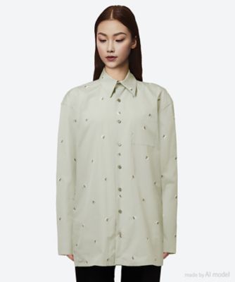 ブラウス SHIRT IN FLOWERS POPELINE