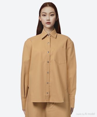 MARIA MCMANUS (Women)/マリアマクマナス シャツ　ＯＶＥＲＳＩＺＥＤ　ＳＮＡＰ　ＳＨＩＲＴ　ＴＰ００１ＳＮＣＳＴ