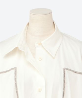 ワンピース　Ｄｒａｐｉｎｇ　Ｄａｒｔｓ　Ｓｌｅｅｖｅ　Ｓｈｉｒｔ　Ｄｒｅｓｓ　（ｅｍｂｒｏｉｄｅｒｙ）　ＡＥ―２５Ｓ―００２Ｅ