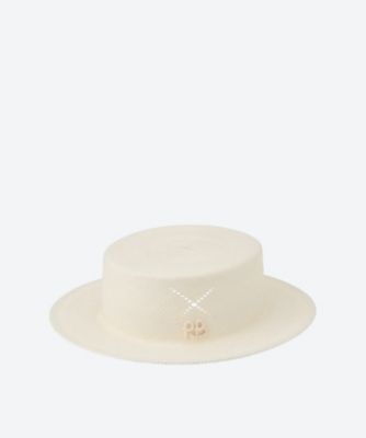 Ruslan Baginskiy (Women)/ラスラン バジンスキー Canotier Hat CNT035-STR-6P-CRSS