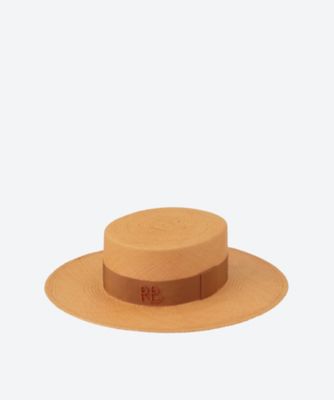 Ruslan Baginskiy (Women)/ラスラン バジンスキー Canotier Hat CNT004-STR-WRB