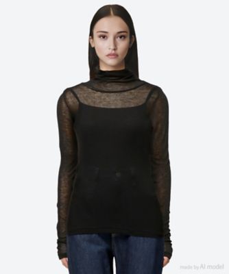 セーター MELTY RIB HIGH NECK LONG