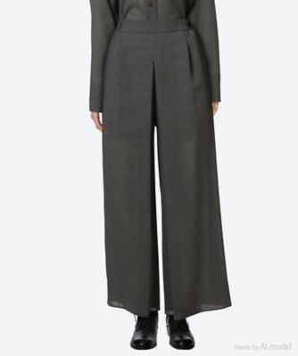 ＜DOMELLE (Women)＞パンツ　ＷＯＯＬ　ＶＯＩＬ　ＰＡＮＴＳ　Ａ３１５３ＦＰ　０１６