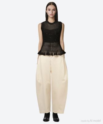 ニット SPANGLE SLEEVELESS TOP