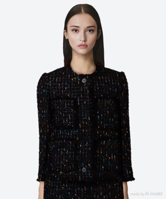 ＜DOMELLE (Women)＞ジャケット　ＬＩＮＴＯＮ　ＳＰＡＮＧＬＥ　ＪＡＣＫＥＴ　Ａ３１５３ＦＪ　０１８