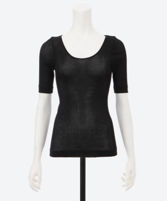 カットソー　２―ｗａｙ　ｎｅｃｋｌｉｎｅ　ｈａｌｆ　ｓｌｅｅｖｅ　ＪＯＤＹ