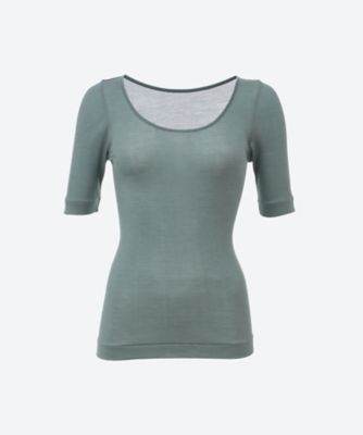 MALU (Women)/マル カットソー　２―ｗａｙ　ｎｅｃｋｌｉｎｅ　ｈａｌｆ　ｓｌｅｅｖｅ　ＪＯＤＹ