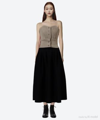 ニット 12G Ribbed Bustier LW―48 | LOWER