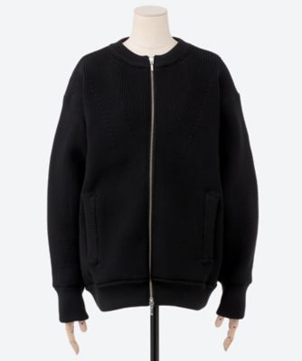 カーディガン 7G Zip―Up Ribbed Cardigan
