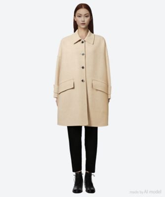 美品　白タグ マッキントッシュ　ダブルフェイス　ウール　フード　ロングコート 美品白タグ マッキントッシュダブルフェイスウールフードロング