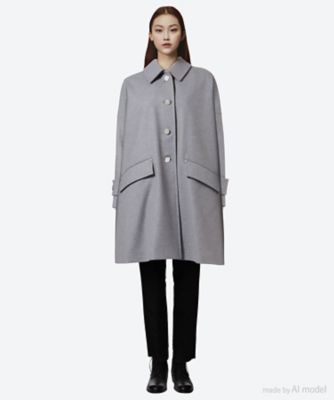 裏地付き/美品ハンビーコート　サイズ2・Mサイズマッキントッシュ HUMBIE MACKINTOSH マッキントッシュ ウールメルトン ハンビー ステンカラー