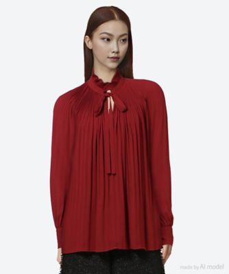 プリーテッドフリルブラウス LU23X―109＊ | L'UNE