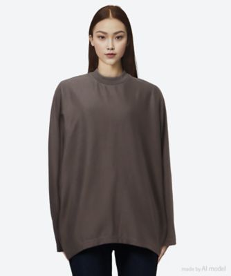 ＜nonnotte (Women)＞カットソー　Ｄｒａｐｉｎｇ　Ｃ／Ｎ　Ｐｕｌｌｏｖｅｒ　Ｎ―２５Ａ―０４５