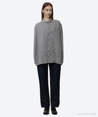 シャツ Oversized Shirt Round Collar