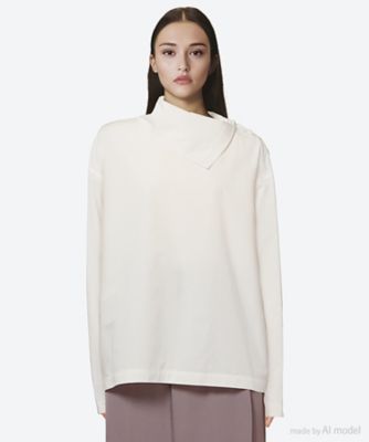 ＜nonnotte (Women)＞カットソー　Ｄｒａｐｉｎｇ　Ｈｉｇｈ　Ｎｅｃｋ　Ｐｕｌｌｏｖｅｒ　Ｎ―２５Ａ―０１０