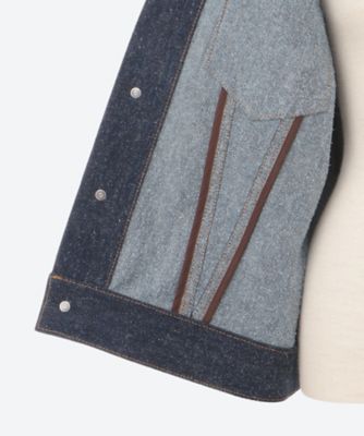 ゴーシュ　コットンシルクデニムロングコート(新品) カラーツーボタンロングコート | ファッション通販サイト NUGU