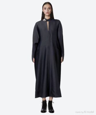 はな☆ 新品タグ付 ユキエモン リネン ペタペタ アンナワンピース M ADAM ET ROPÉ FEMME(アダム エ ロペ ファム) / 【WEB限定】MIX