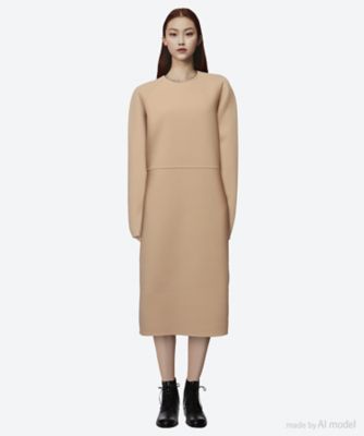 ＜AEHRR (Women)＞Ｄｒａｐｉｎｇ　Ｙｏｋｅ　Ｒａｇｌａｎ　Ｓｌｅｅｖｅ　Ｍｉｎｉｍｕｍ　Ｄｒｅｓｓ　ＡＥ－２５Ａ－０２０