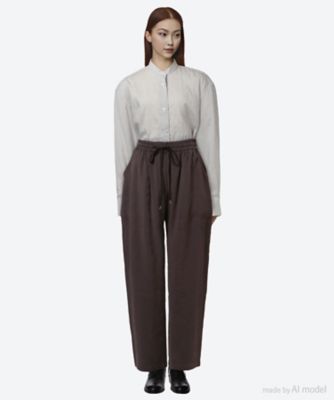 Studio Nicholson ANSELLSNW1370BLACK 関税送料込 Ansell Pant in Black | Pleated Trousers | Studio Nicholson