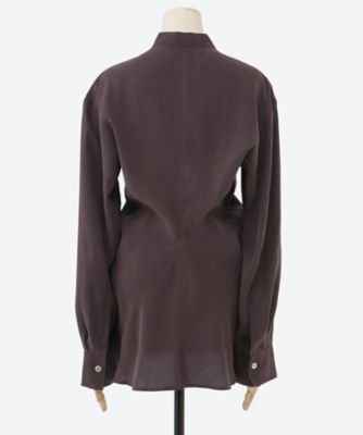 jye nicholsonさんのオルク シャツ ACRE V NECK BUTTON THROUGH