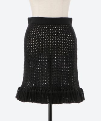 ＜ESCVDO (Women)＞スカート　ＥＳＰＩＮＡ　ＭＩＮＩ　ＳＫＩＲＴ　ＰＦ２５ＳＫＩ２２ＢＬＡ