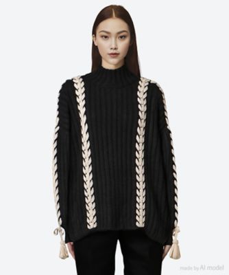 ＜ESCVDO (Women)＞セーター　ＮＵＢＥ　ＳＷＥＡＴＥＲ　ＭＥ２５ＳＷＥ３８ＢＬＡ