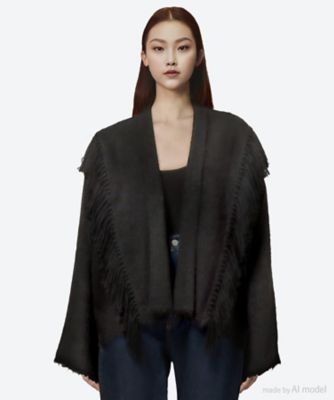 ESCVDO (Women)/エスクード カーディガン SIEMBRA CARDIGAN ME25OUT14BLA BLACK トップス【三越伊勢丹/公式】