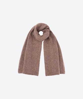Johnstons of Elgin/ジョンストンズ オブ エルガン Cashmere Boucle Scarf HBC01129 MolassesMi スカーフ・ショール【三越伊勢丹/公式】