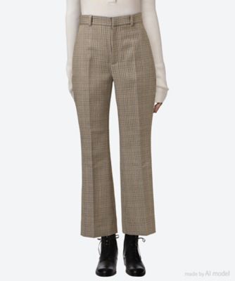 BITE Studios (Women)/バイト ストゥディオズ パンツ CREDO CROPPED CHECKED WOOL TROUSER 116916―0101 HOUNDSTOOT パンツ・ズボン【三越伊勢丹/公式】