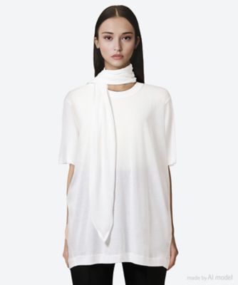 BITE Studios (Women)/バイト ストゥディオズ カットソー LUDO SHEER ORGANIC COTTON CREPE TEE 1111527―0000 WHITE トップス【三越伊勢丹/公式】