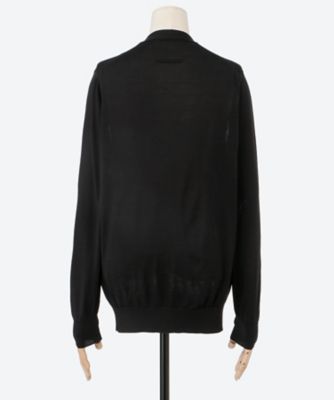 18G天竺 シルク Vネックカーディガン SL10S―032 | SLOANE