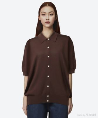 HERILL (Women) /ヘリル ニットトップス　Ｓｉｌｋ　Ｐｏｌｏ　２６―０８０―ＨＬ―８０５０―１０