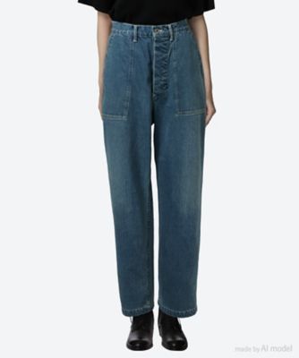 ＜CIOTA (Women)＞デニムパンツ　Ｄｅｎｉｍ　Ｂａｋｅｒ　Ｐａｎｔｓ　ＰＴＬＭ－１５ＢＡＷ－ＰＩＭＢＬ