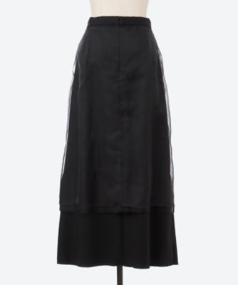 スカート LAYERED SKIRT SAW63―SK101―WK