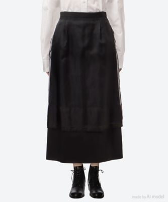 スカート LAYERED SKIRT SAW63―SK101―WK
