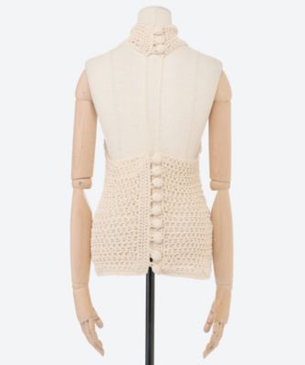 トップス CROCHET RACER TOP SAW63ーKN801