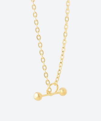 【SASKIADIEZ】GOLD BARBELLE CHOKERネックレス