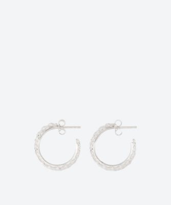 ＜SASKIA DIEZ (Women)＞ピアス　ＧＬＩＴＺ　ＨＯＯＰＳ