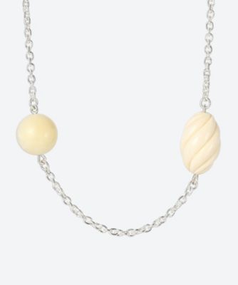 Iregular Coral Shell Long Necklace