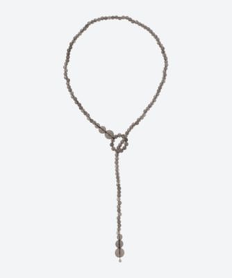 ネックレス 6SS／DROP SMOKY NECKLACE L