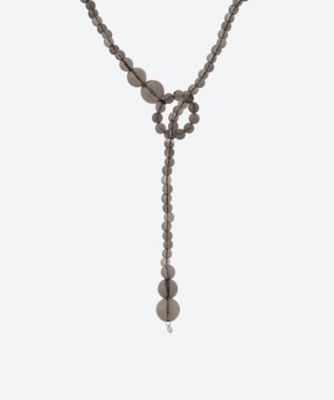 Shizu Designs / rocks / S お値下げ不可 ネックレス 6SS／DROP SMOKY NECKLACE L