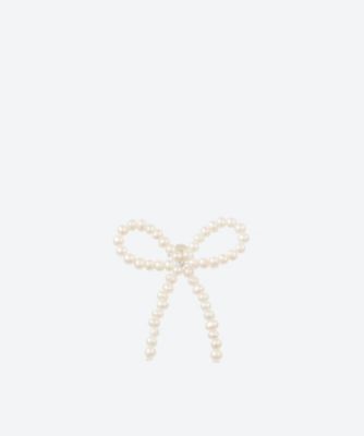 ＜SASKIA DIEZ (Women)＞ピアス　６ＳＳ／ＰＥＡＲＬ　ＢＯＷ　ＥＡＲＳＴＵＤ　ＢＯＷ　１