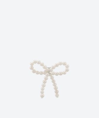 ピアス PEARL BOW EARSTUD， 1PC＊ | SASKIA DIEZ