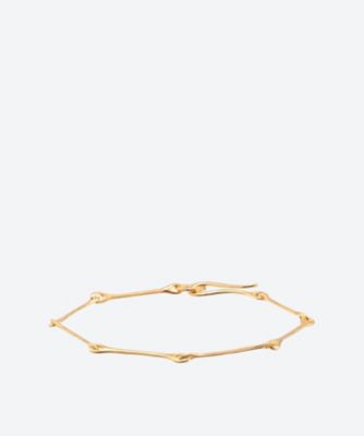 THIN FIBULA CHAIN BRACELET 6F／Oー