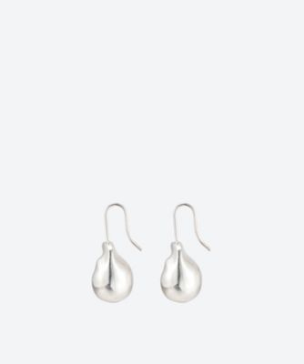 SILVER PEARL EARRINGS 6F／Gー