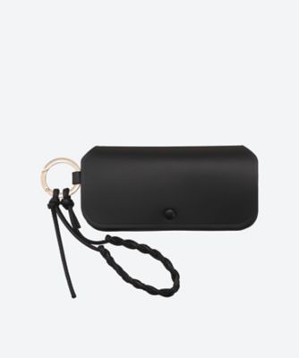 BLANC.. / レザーアイウェアケース / ブラック おしゃれな大人のミニバッグ】アイウェアブランド「BLANC」が手がける